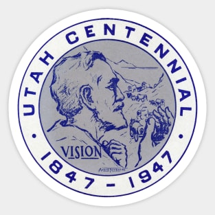 1947 Utah Centennial Sticker